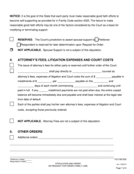 Form SB-12039 Stipulation and Order on Request for Order (Family Law) - County of San Bernardino, California, Page 7