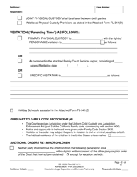 Form SB-12030 Agreement for Judgment (With Children) - County of San Bernardino, California, Page 2
