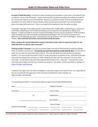 Document preview: Form 13-21200-360 Audio Cd Information Sheet and Order Form - County of San Bernardino, California