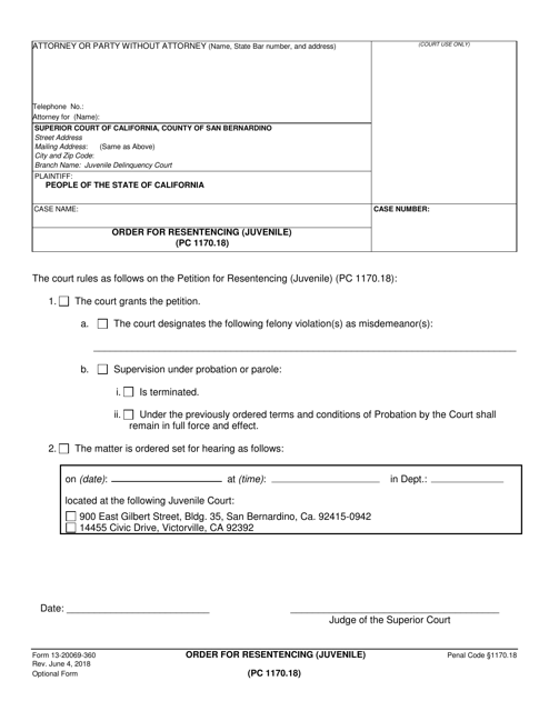 Form 13-20069-360  Printable Pdf