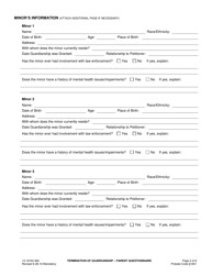 Form 13-19740-360 Termination of Guardianship Parent Questionnaire - County of San Bernardino, California, Page 2