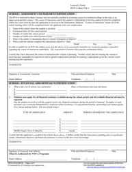 Form WDVA2019 Retraining Grant Application - Wisconsin, Page 4