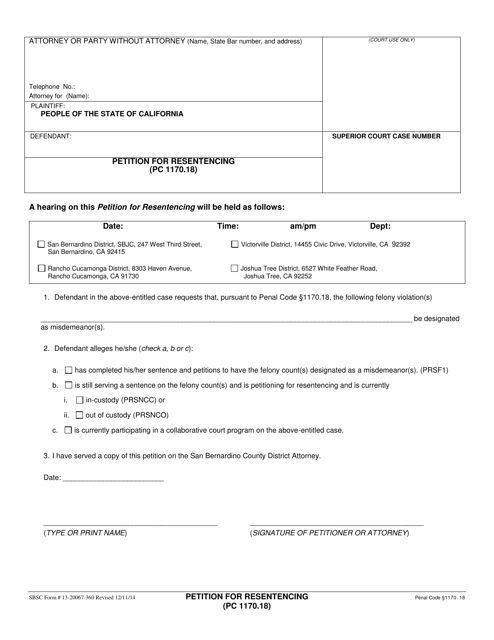Form 13-20067-360  Printable Pdf