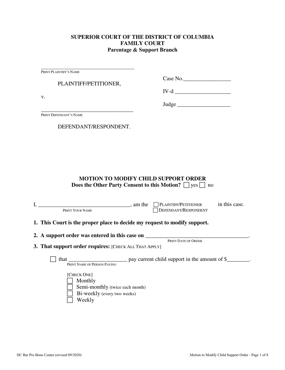 washington-d-c-motion-to-modify-child-support-order-fill-out-sign