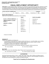 Form STD.678 Examination/Employment Application - California, Page 10