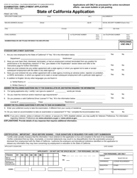 Form STD.678 Examination/Employment Application - California, Page 3