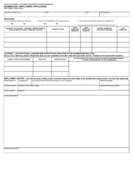 Form STD.678 Examination/Employment Application - California, Page 4