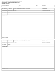 Form STD.678 Examination/Employment Application - California, Page 7