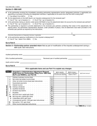 IRS Form 1065-X Amended Return or Administrative Adjustment Request (AAR), Page 2