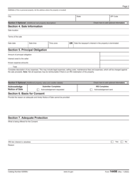 IRS Form 14498 Application for Consent to Sale of Property Free of the Federal Tax Lien, Page 2