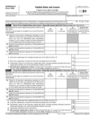 Document preview: IRS Form 1065 Schedule D Capital Gains and Losses