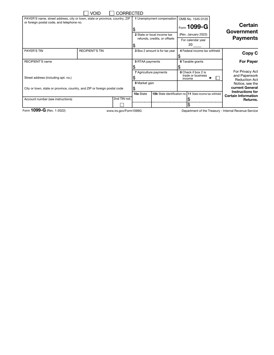 IRS Form 1099-G Certain Government Payments, Page 7