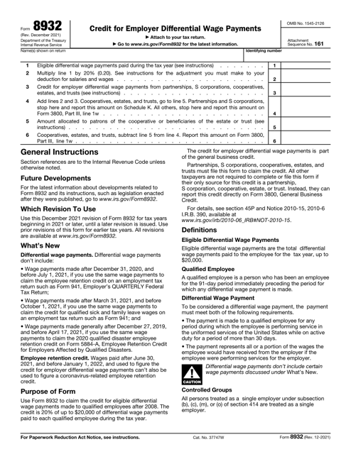 IRS Form 8932  Printable Pdf