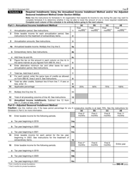 IRS Form 990-W Estimated Tax on Unrelated Business Taxable Income for Tax-Exempt Organizations (And on Investment Income for Private Foundations), Page 2
