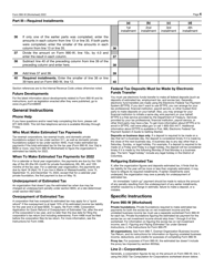 IRS Form 990-W Estimated Tax on Unrelated Business Taxable Income for Tax-Exempt Organizations (And on Investment Income for Private Foundations), Page 4