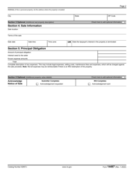 IRS Form 14497 Notice of Nonjudicial Sale of Property, Page 2