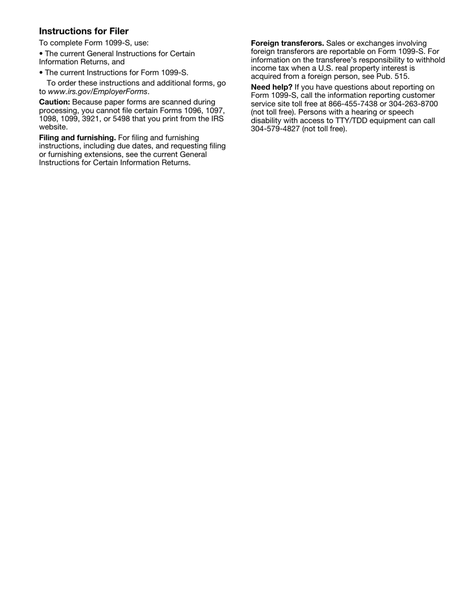 IRS Form 1099-S Proceeds From Real Estate Transactions, Page 6