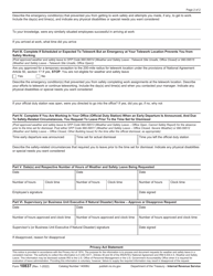 IRS Form 10837 Request for Weather and Safety Leave Due to Emergency Conditions, Page 2