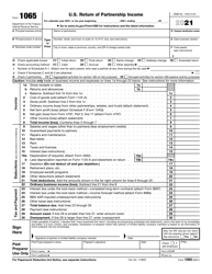 IRS Form 1065 U.S. Return of Partnership Income