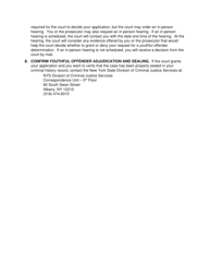 Application for Youthful Offender Determination [cpl 720.20(5)] With Affidavit of Service - New York, Page 4