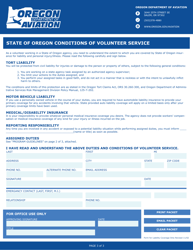 Airo Volunteer Application - Oregon, Page 3