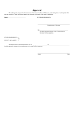 PT Form 976 Reconveyance of Portions of Forfeited Lands to the State of Minnesota by a Governmental Subdivision - Minnesota, Page 3