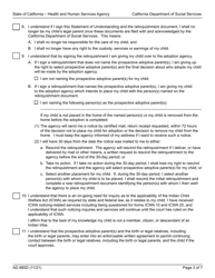 Form AD885D Statement of Understanding Agency Adoptions Program - California, Page 3