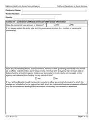 Form CCD30 Continued Funding Application - California, Page 4
