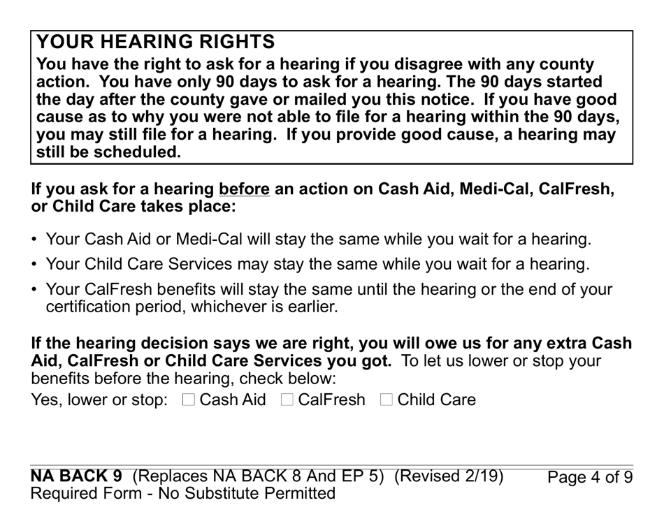Form CF377.1LP Notice of Approval for CalFresh Benefits (Large Print) - California, Page 4