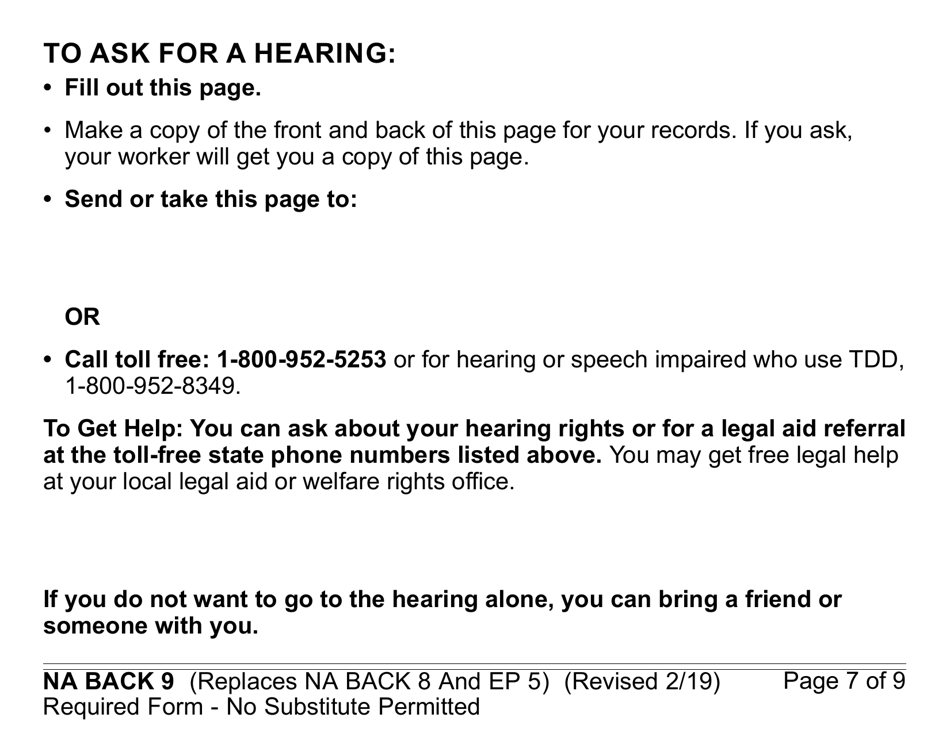 Form CF377.1LP Notice of Approval for CalFresh Benefits (Large Print) - California, Page 7