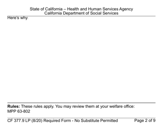 Form CF377.9LP Notice of Back CalFresh Benefits (Large Print) - California, Page 2
