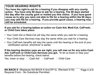 Form CF377.9LP Notice of Back CalFresh Benefits (Large Print) - California, Page 4
