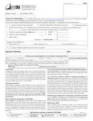 Form F521 Application for Service Retirement Tier 2, 3, 4 and 6 Members - New York City, Page 4