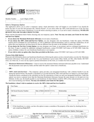 Form F603 Application for Disability Retirement - Tier 3 Uniformed Correction Force Only - New York City, Page 2
