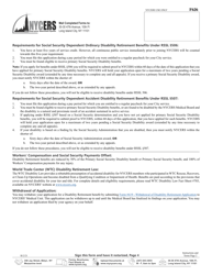 Form F626 Application for Disability Retirement - 22-year Plan Members Enhanced Disability Benefit Participants Only - New York City, Page 6