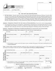 Form F625 Application for Disability Retirement - 22-year Plan Members - New York City, Page 3