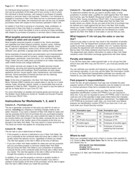 Instructions for Form ST-140 Individual Purchaser&#039;s Annual Report of Sales and Use Tax - New York, Page 2