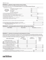 Form Y-203 Yonkers Nonresident Earnings Tax Return - New York, Page 2