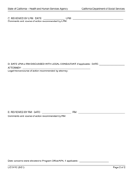 Form LIC9112 Facility Compliance Plan - California, Page 2