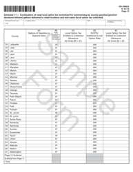 Form DR-309632 Wholesaler/Importer Fuel Tax Return - Sample - Florida, Page 12