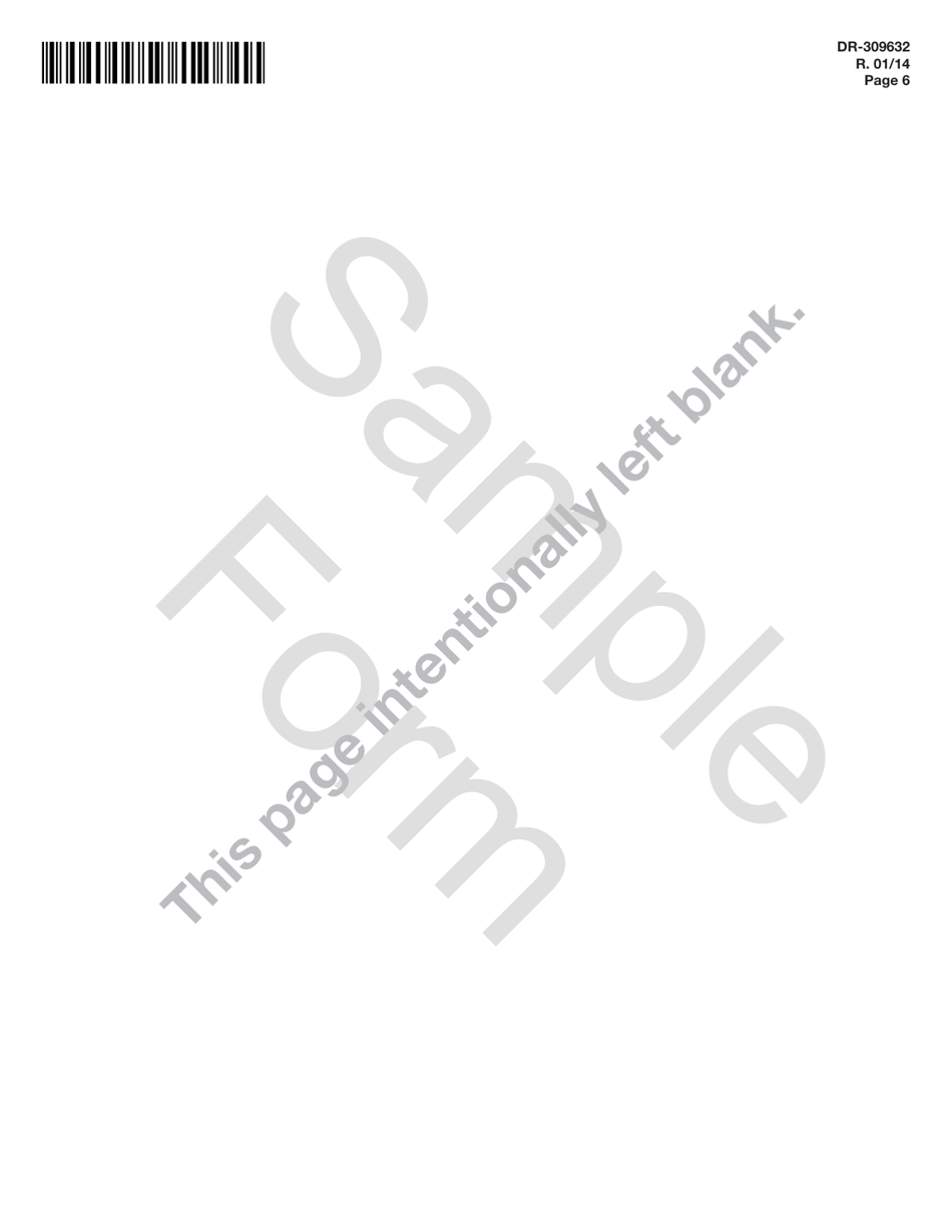 Form DR-309632 Wholesaler / Importer Fuel Tax Return - Sample - Florida, Page 6