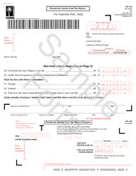 Document preview: Form DR-182 Florida Air Carrier Fuel Tax Return - Sample - Florida