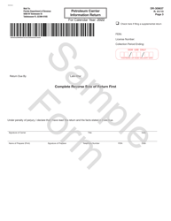 Form DR-309637 Petroleum Carrier Information Return - Sample - Florida, Page 3