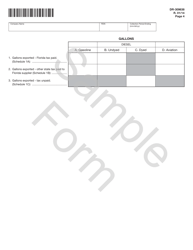 Form DR-309638 Exporter Fuel Tax Return - Sample - Florida, Page 4