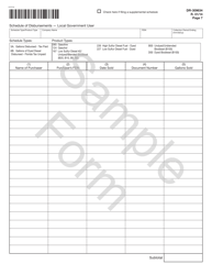 Form DR-309634 Local Government User of Diesel Fuel Tax Return - Sample - Florida, Page 7
