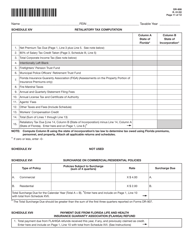 Form DR-908 Insurance Premium Taxes and Fees Return - Florida, Page 11