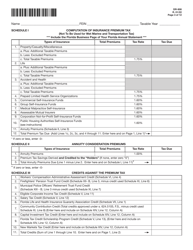 Form DR-908 Insurance Premium Taxes and Fees Return - Florida, Page 3