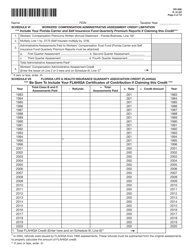 Form DR-908 Insurance Premium Taxes and Fees Return - Florida, Page 5