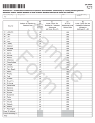 Instructions for Form DR-309635 Blender Fuel Tax Return - Sample - Florida, Page 12