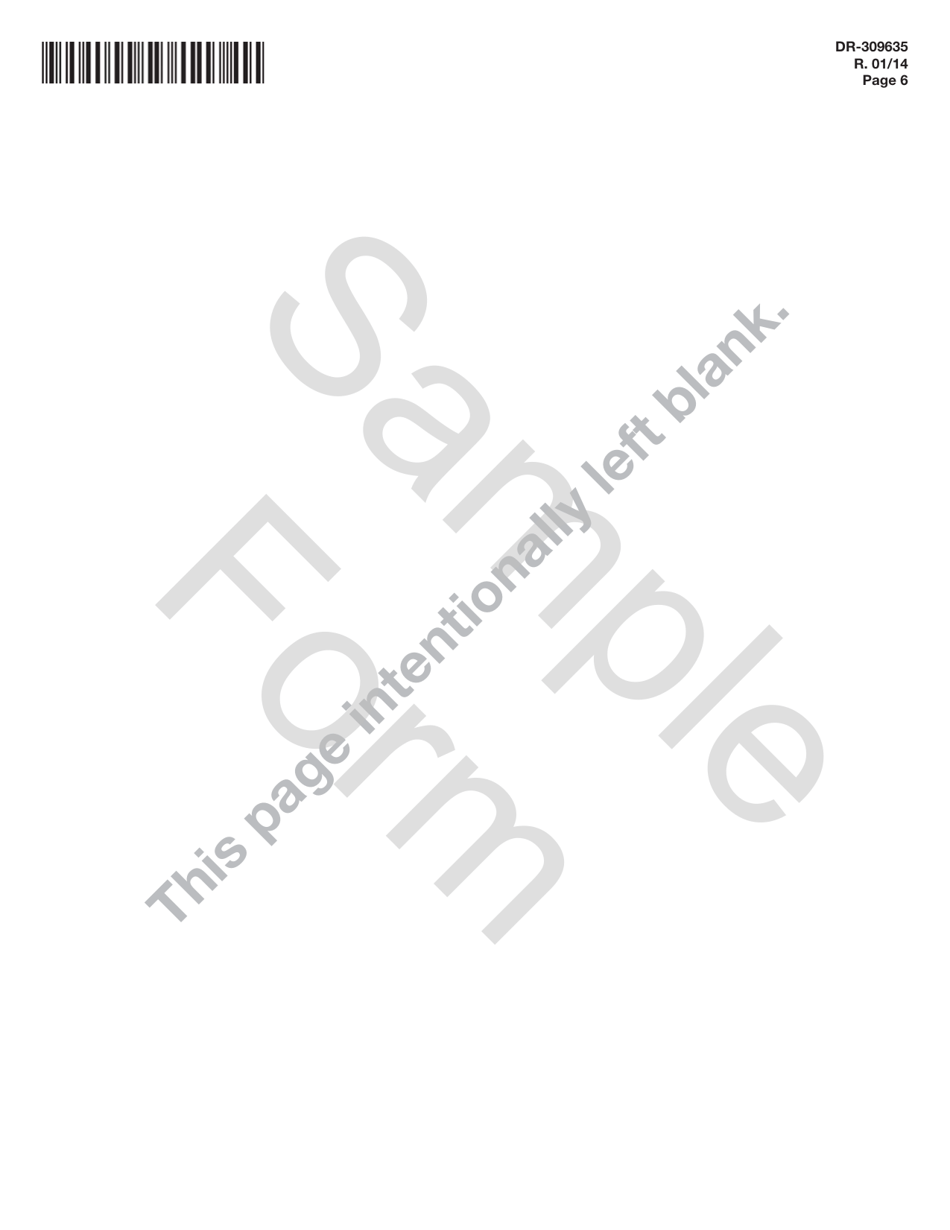 Instructions for Form DR-309635 Blender Fuel Tax Return - Sample - Florida, Page 6